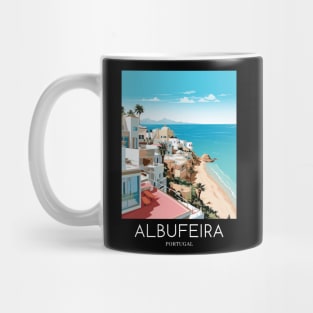 A Pop Art Travel Print of Albufeira - Portugal Mug